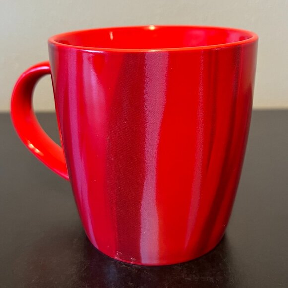 STARBUCKS Coffee Mermaid Siren Logo Vertical Marbleized Red Ceramic Mug ~ 2022 - Picture 9 of 15